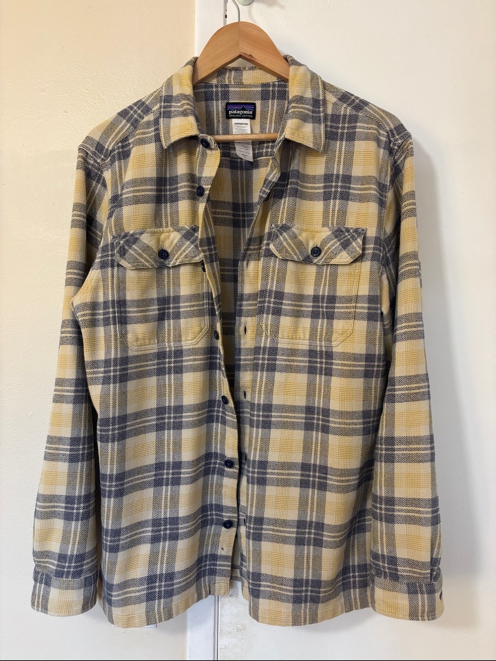 Patagonia 100% organic cotton Plaid Flannel Shirt jacket